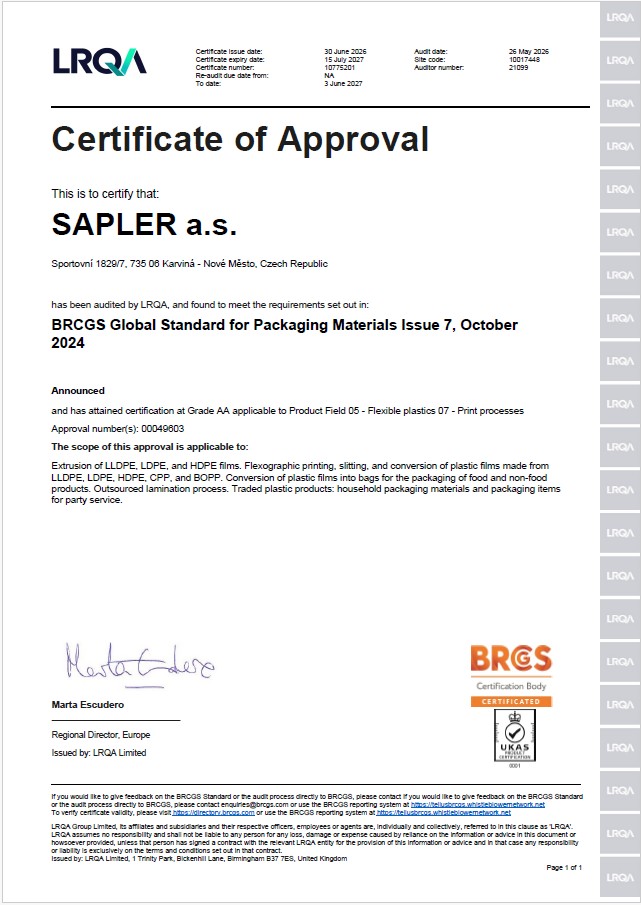 BRCCG Global Standard